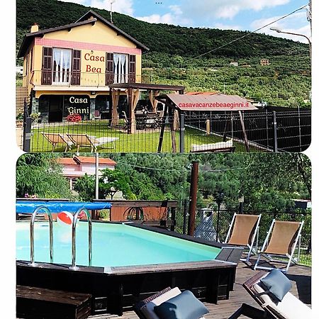 Casa Ginni Con Piscina E Giardino Caravonica Exteriör bild