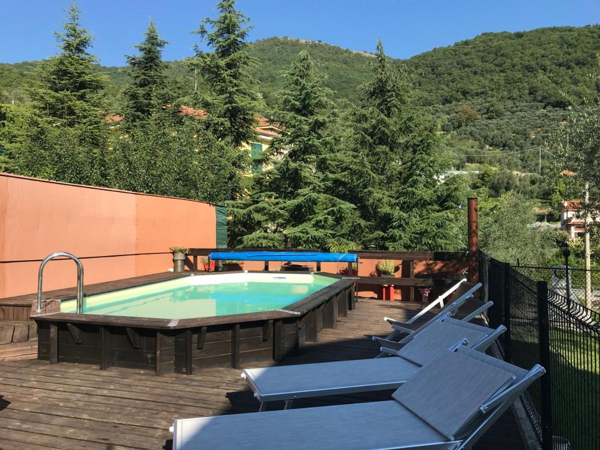 Casa Ginni Con Piscina E Giardino Caravonica Exteriör bild