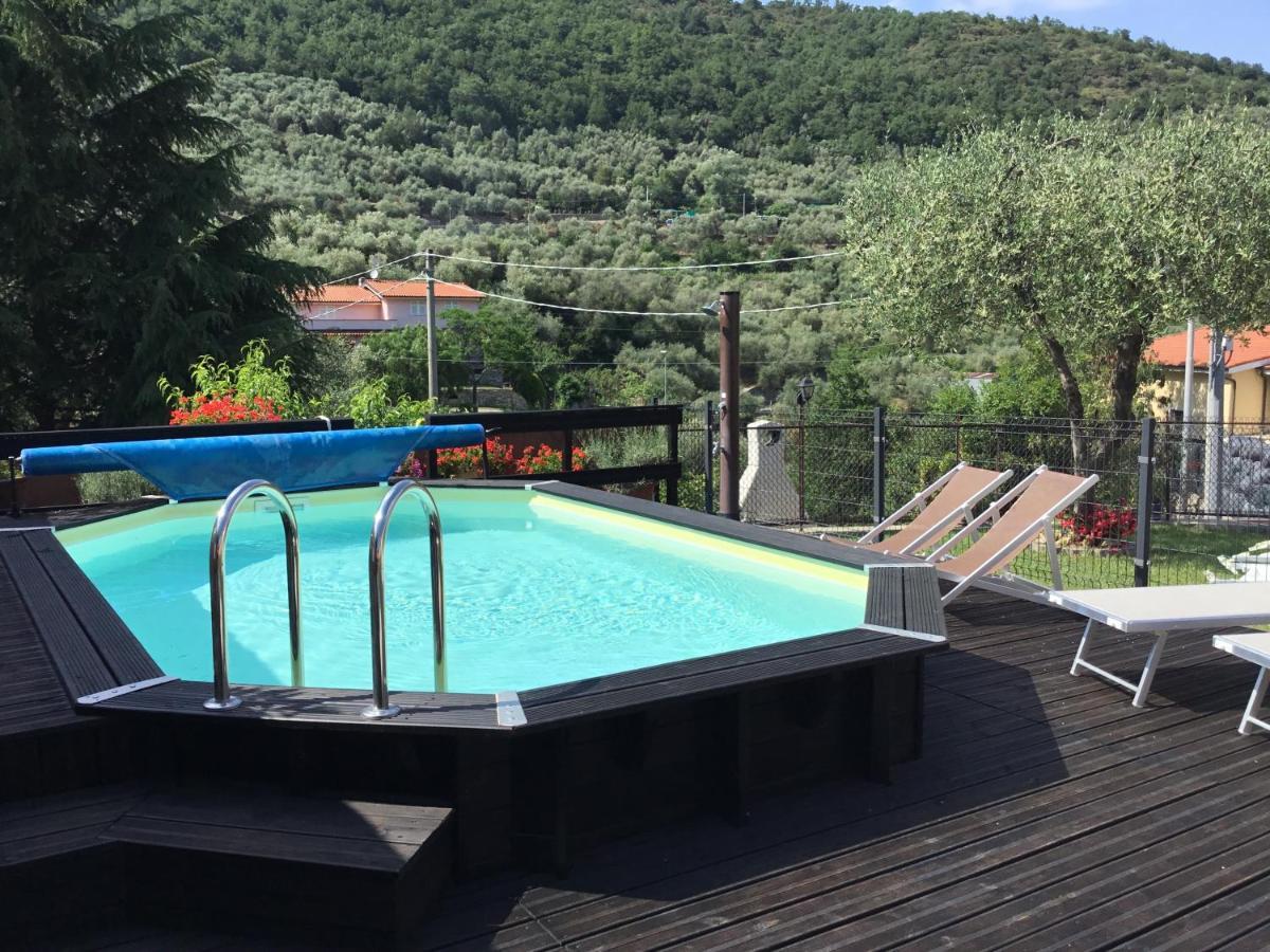 Casa Ginni Con Piscina E Giardino Caravonica Exteriör bild