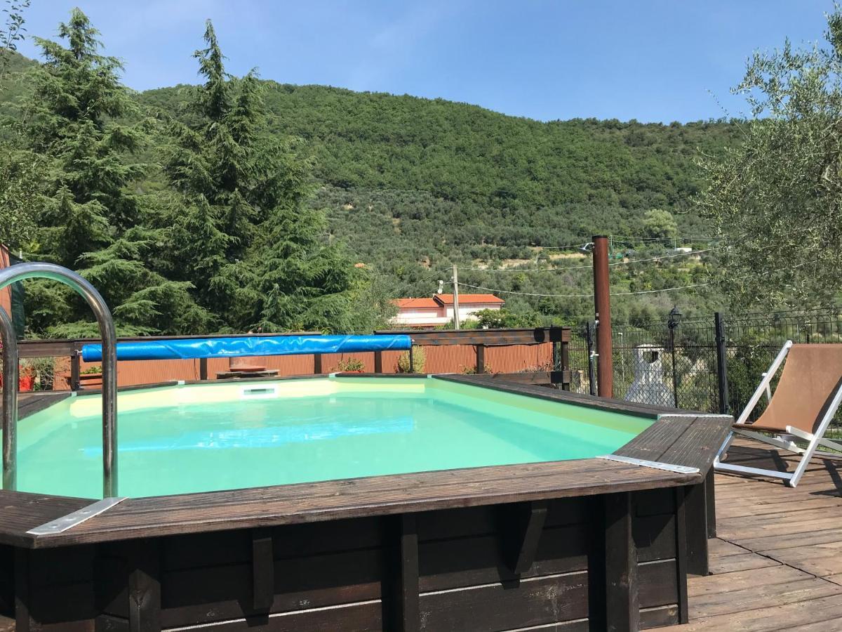 Casa Ginni Con Piscina E Giardino Caravonica Exteriör bild