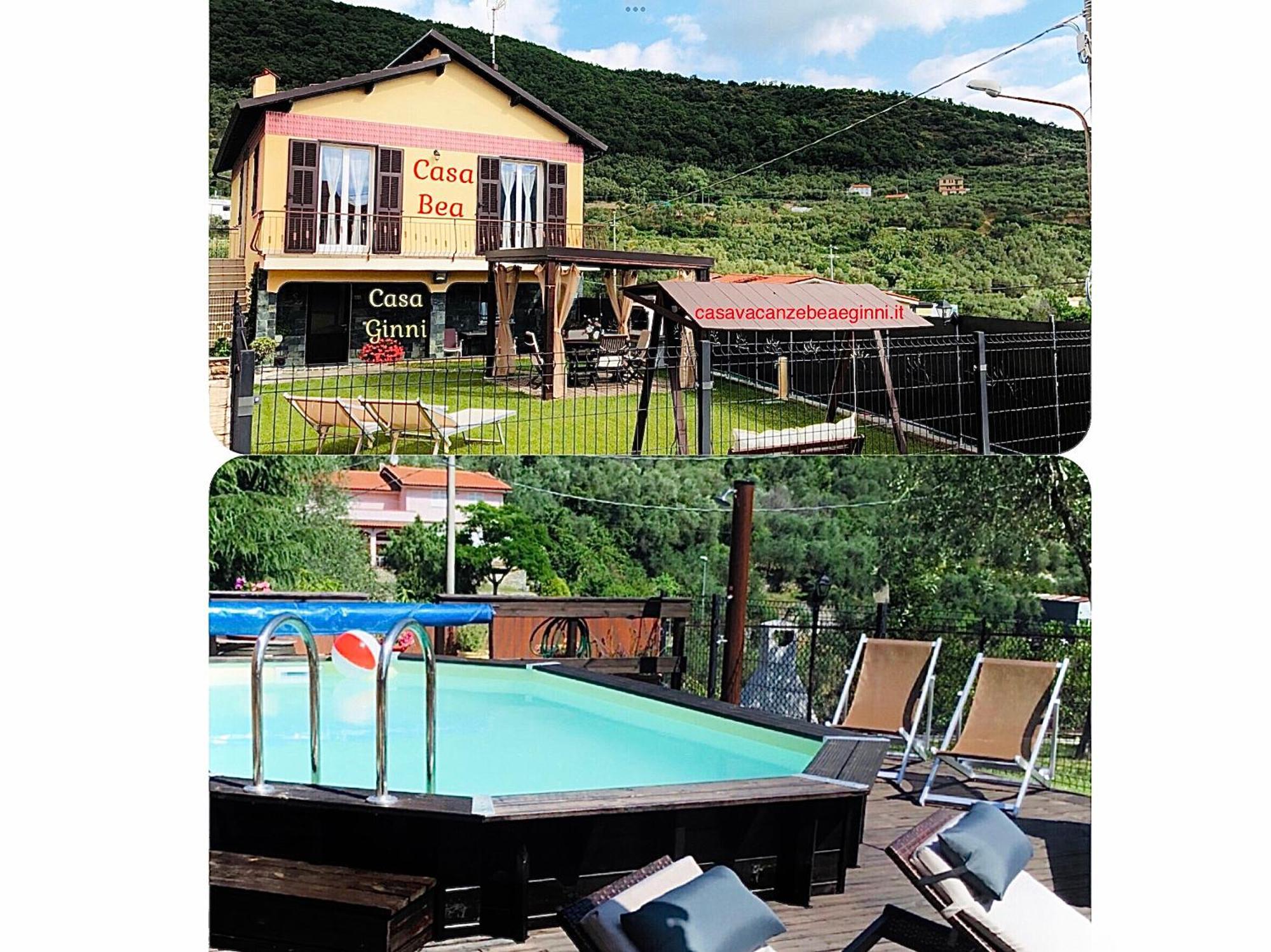 Casa Ginni Con Piscina E Giardino Caravonica Exteriör bild